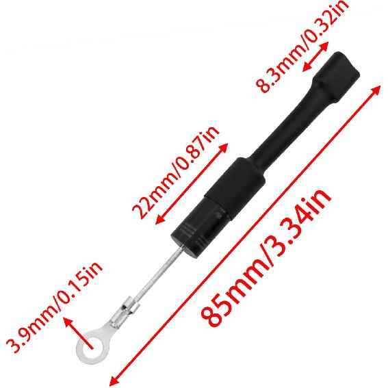 Lovelysp Universal Microwave Diodes CL04-12 0.5A 12KV High Voltage Diode Compatible with Most Microwave Ovens 2PCS (Black)