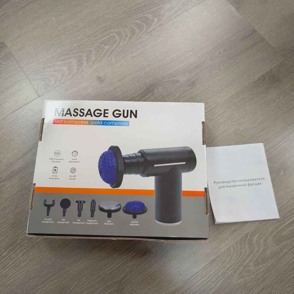 Multifunctional Hot & Cold Fascia Gun Muscle Massager Mini Device - Russian Bestseller with Hot Compress