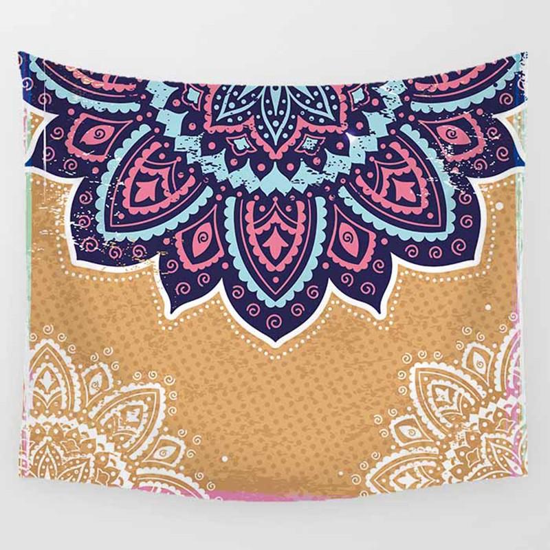 Gobelín do obývacího pokoje s pohovkou, mandala, nástěnný závěsný nástěnný tapiserie, bytové dekorace, gobelín do ložnice