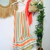 IHUASU Summer Bohemian Print Halter Loose Dress Women