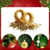200x Christmas Ornament Hanger Precut String Portable Festive Ornament String for Gift Tag Jewelry Craft Balls Home Holiday