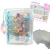 Transparent Purple Sticker A7 Includes 10 Clear Refills for Heisei Bonbon Drop Stickers Book, Binder, (Purple)