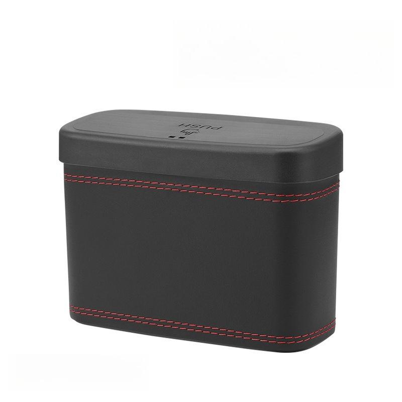 Multi-functional Car Trash Bin Universal Backrest Storage Box Hanging Vehicle Garbage Dust Case Pressing Trash Can Accessories