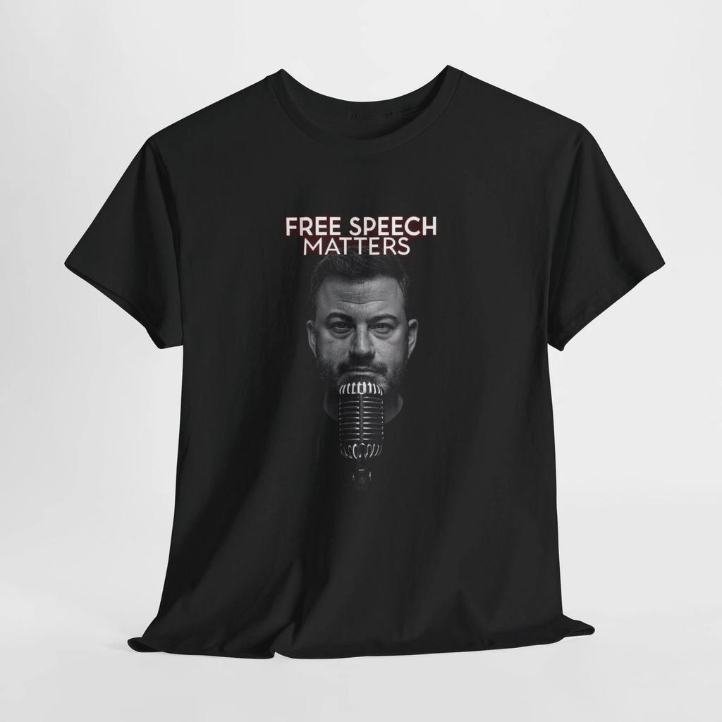 Jimmy Kimmel Free Speech Unisex Tee, Shirt, T-Shirt, Protest Culture, Activist