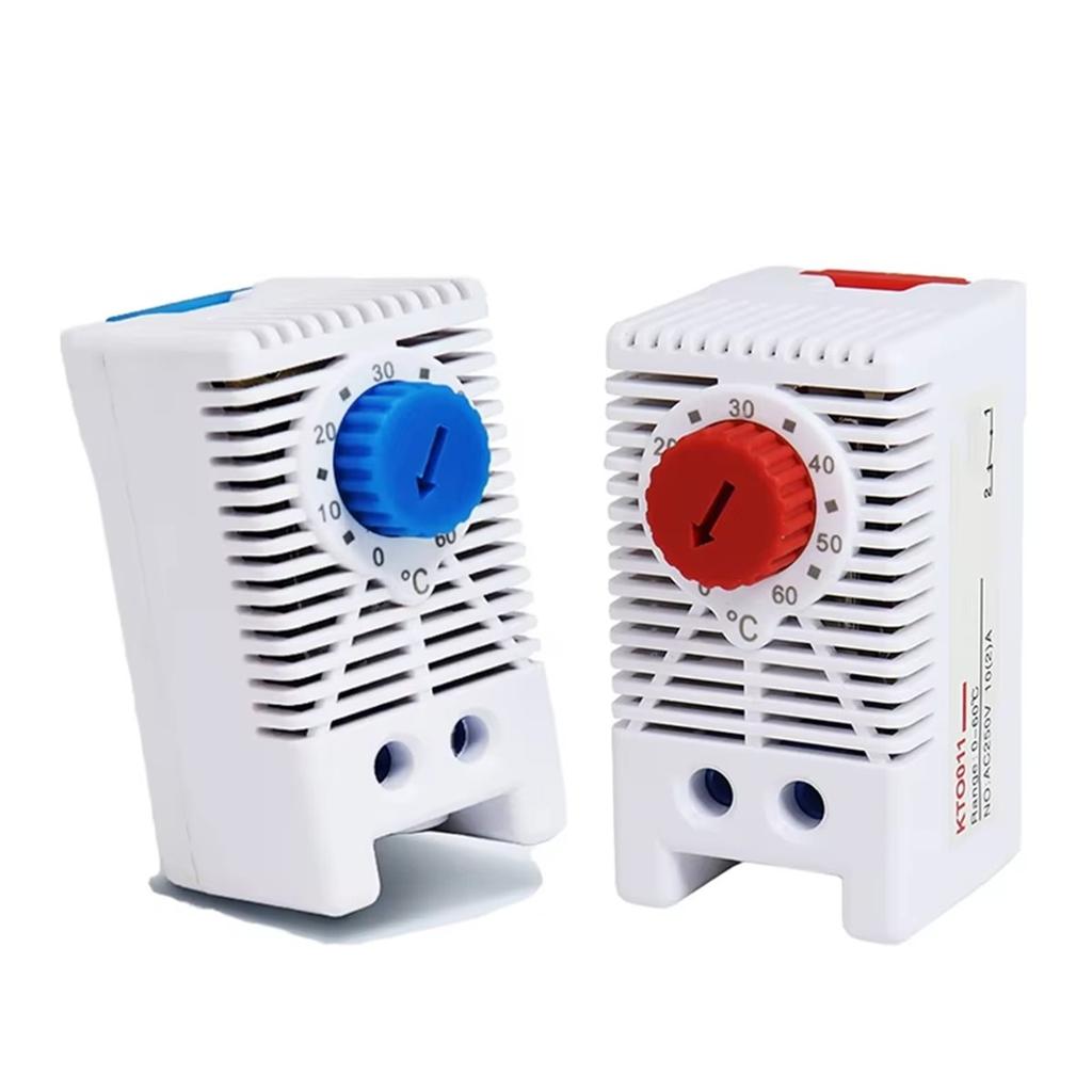SHGO-Mechanical Thermostat 0-60℃ 250VAC 10A Bimetallic NC/NO DIN Rail Cabinet Temperature Controller
