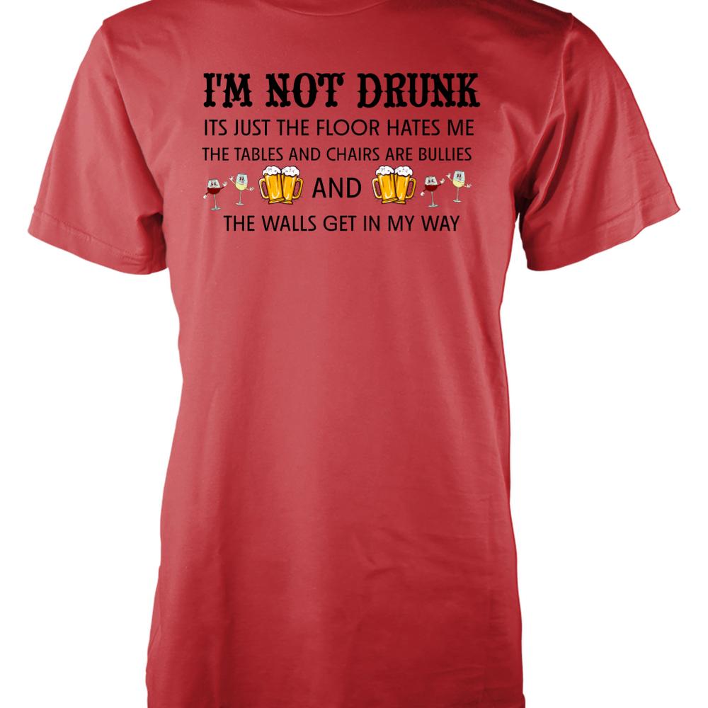 Free Personalisation Im Not Drunk Funny Cotton TShirt Adult Unisex S