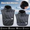 Windproof Winter Neck Warmer Vest Padded Thermal Chest Guard Armor For Cycling Motorcycle