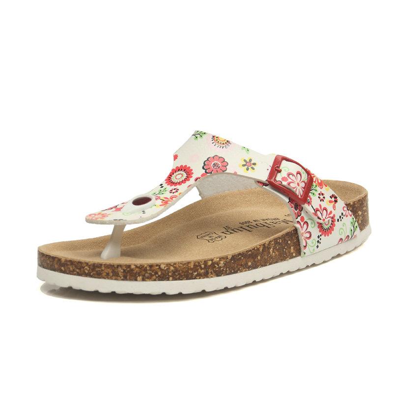 Fashion 18 Color Big Size 35-45 New Beach Cork Flip Flops Slippers Casual Summer Women Beach Slippers Flip Flops