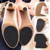 Peach Frosted Anti-Slip High Heel Sole Sticker – Wear-Resistant Black Forefoot Protection for Women.