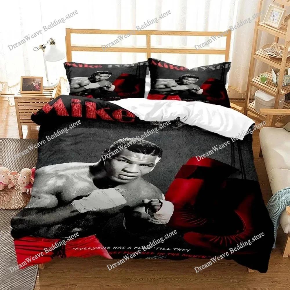 Mike Tyson Boxerský Šampion Povlečení Chlapci Dívky Jednolůžko Královská Velikost Povlak na Peřinu Povlak na Polštář Postel Děti Dospělí Domácí Textilextile963