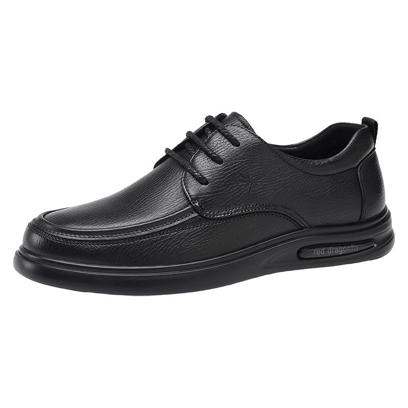 Red Dragonfly Men s Business Casual Leather Shoes 43 чёрный