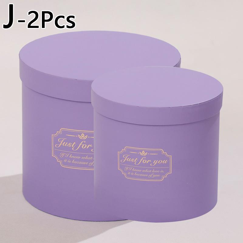 1PC Handheld Paper Boxes Flower Packaging Box Candy Box Round Flower Box Bouquets Tote Bag Gift Boxes Bouquet Flower Boxes