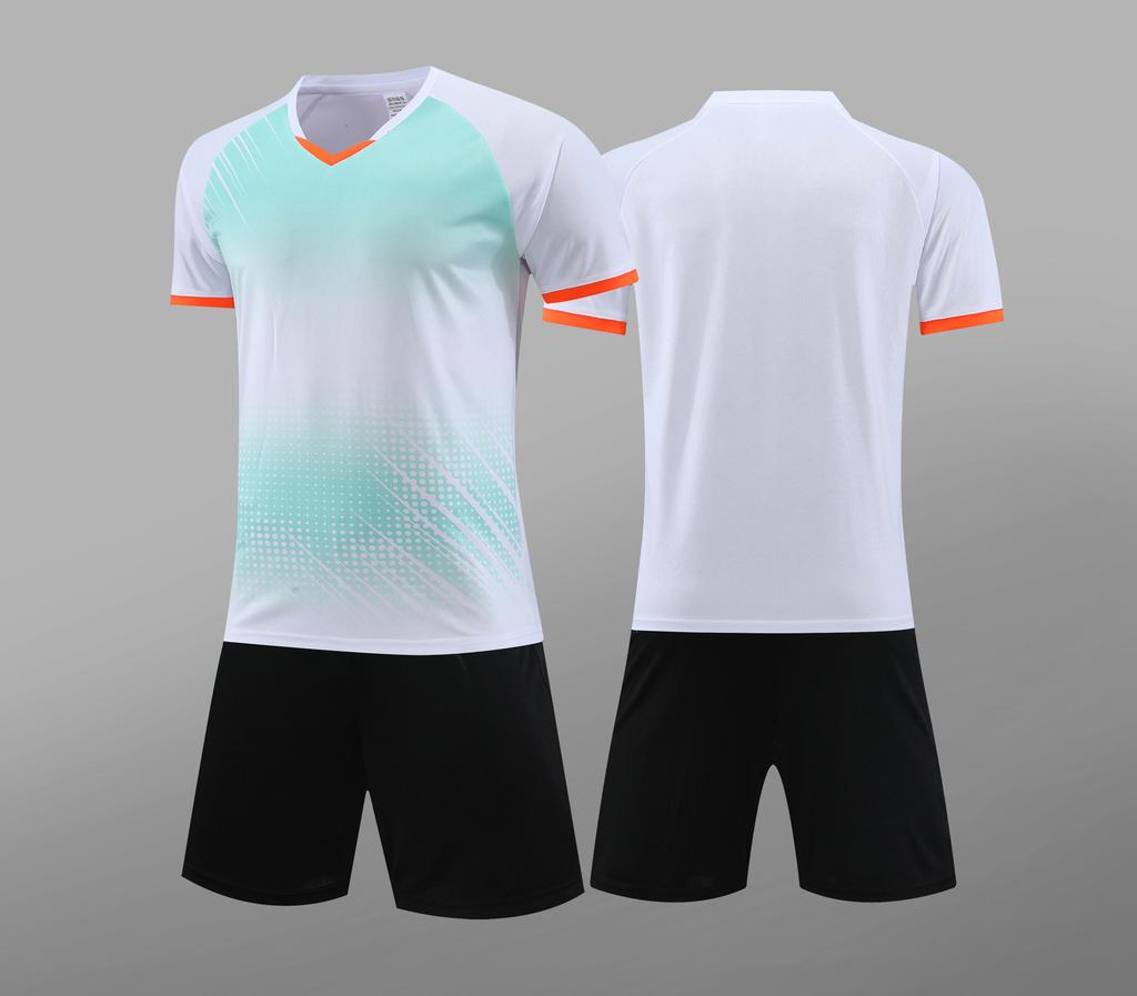 7705 Soccer Jersey Set for Boys and Girls, Summer Student Training Wear, Competition Team Uniform, Sports Jersey 3XS-5XL