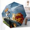 1 Automatik-Öffnungs-Regenschirm mit Löwenkönig-Simba-Thema, Bunt, 8 Speichen, Tragbar, für Damen und Herren, Ein Kompakter Begleiter für den täglichen Weg