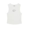 MLB New York Yankees SS26 Vintage Logo Slim Fit Ribbed Sleeveless Tank Top Women Tops 3FTOV0363-50WHS