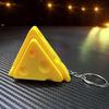 Keychain Pendant, Cheese Shape Button Rebound Fidget Toy, Mini Portable Stress Relief Toy for Backpack Car Key Accessory