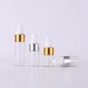 Mini Dropper Bottles Oil Aromatherapy Bottles with Rose Gold Cap Reagent Pipettes Bottles  Transparent Bottle 1ml 2ml 3m 4m 5m