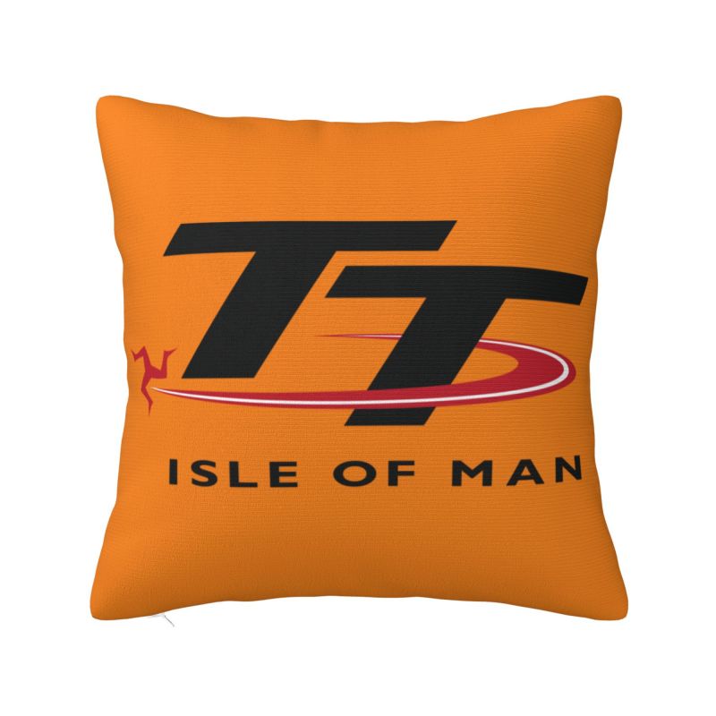 

Isle Of Man Tt Racing Luxury Pillow Cover Decoration Motorcycle Sports Chair Cushion 30x30cm 12x12in