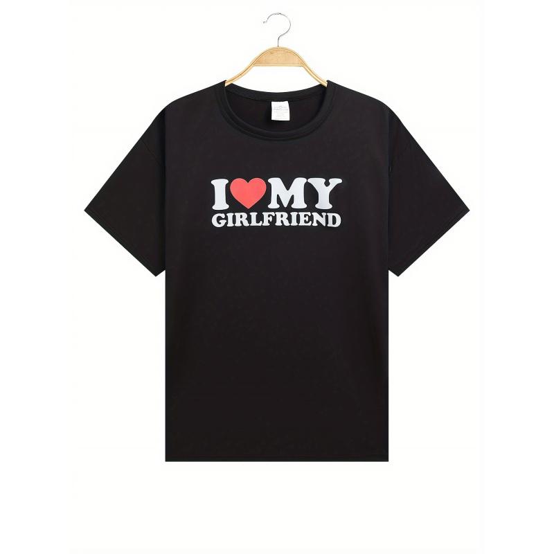 2026this Unisexs Comfort Itemtthe Shirt Usesi Love My Girlfriendpattern Printingunisexs Summer Clothingunisexs Clothing
