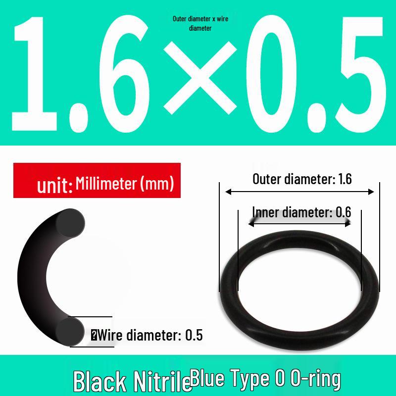 Durable Nitrile Rubber O-Ring, Wire Diameters 0.4-0.8mm, Waterproof & Wear-resistant Sealing Ring