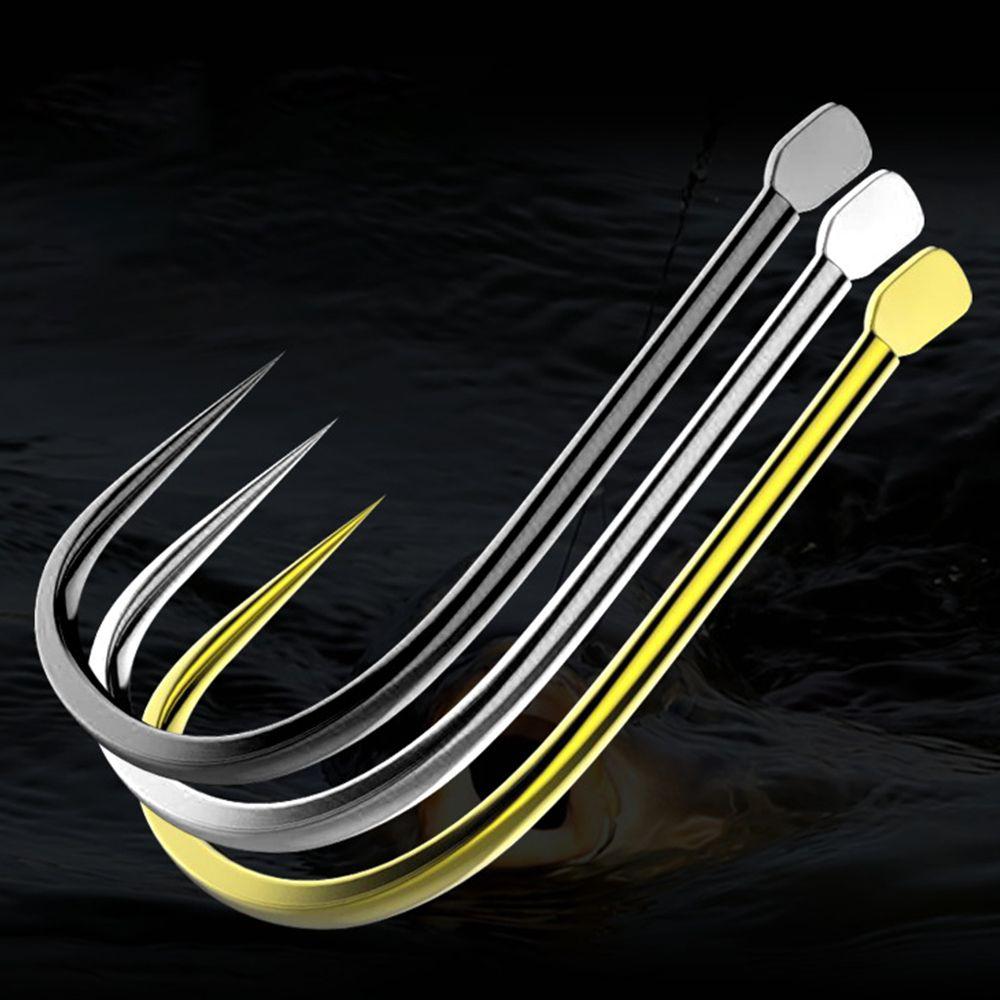 500 buc Articole de pescuit Negru Echipament de pescuit Nou Kanto Cârlig de pescuit Fără contraac Oțel Carbon Înalt