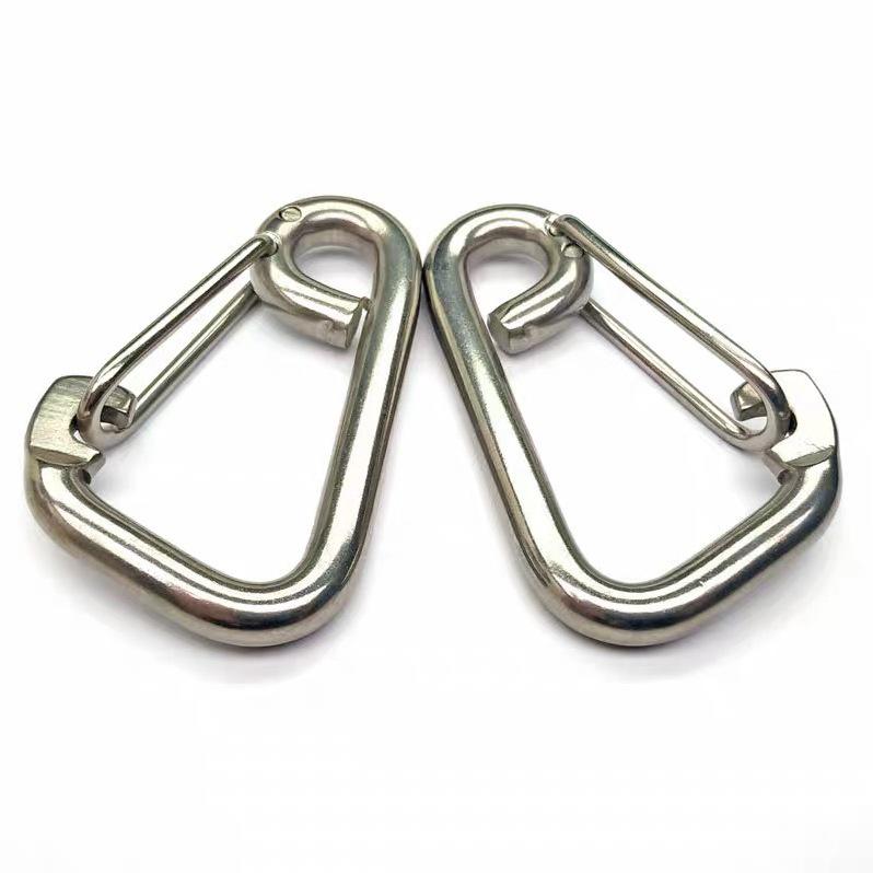 Sicherheitskarabiner aus Edelstahl und Hundeleinenclip M6/M8