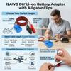 12AWG Battery To Alligator Clip Power Adapter For Outdoor Camping Car Repair With ABS Housing Adapter