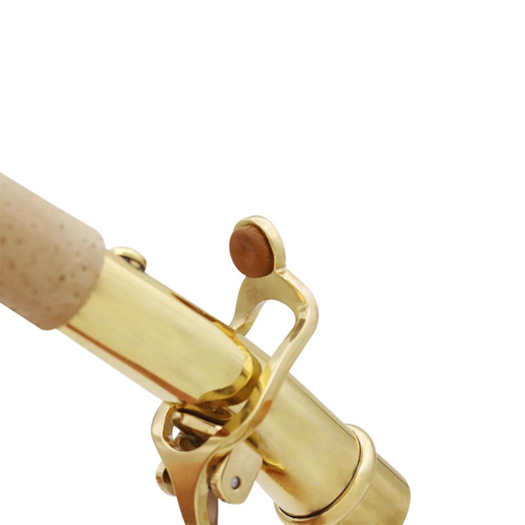 1 Set Bb Soprano Sax Neck+Cleaning Cloth+Cork Grease for Wind