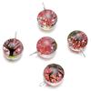 5pcs/lot 20*29mm Crystal Glass Real Dried Flower Round Shape Pendants for DIY Handmade Jewelry Bracelet Necklace Accessories