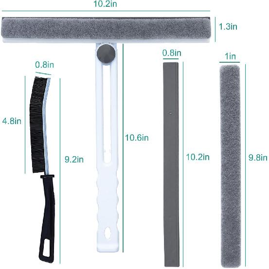 All Purpose Shower Squeegee, 10 Inches Shower Squeegee,Cleaning Tools for Shower Doors,Bathroom,Kitchen, Window and Car Glass