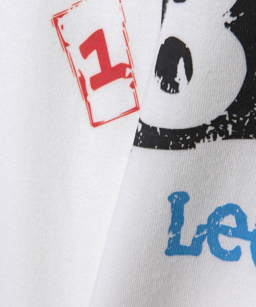 LEE Letter Collage Short Sleeve T-Shirt White
