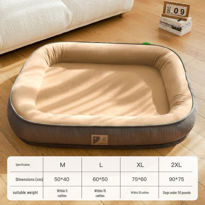 Cozy Washable Pet Bed - Winter Warmth for Cats & Dogs
