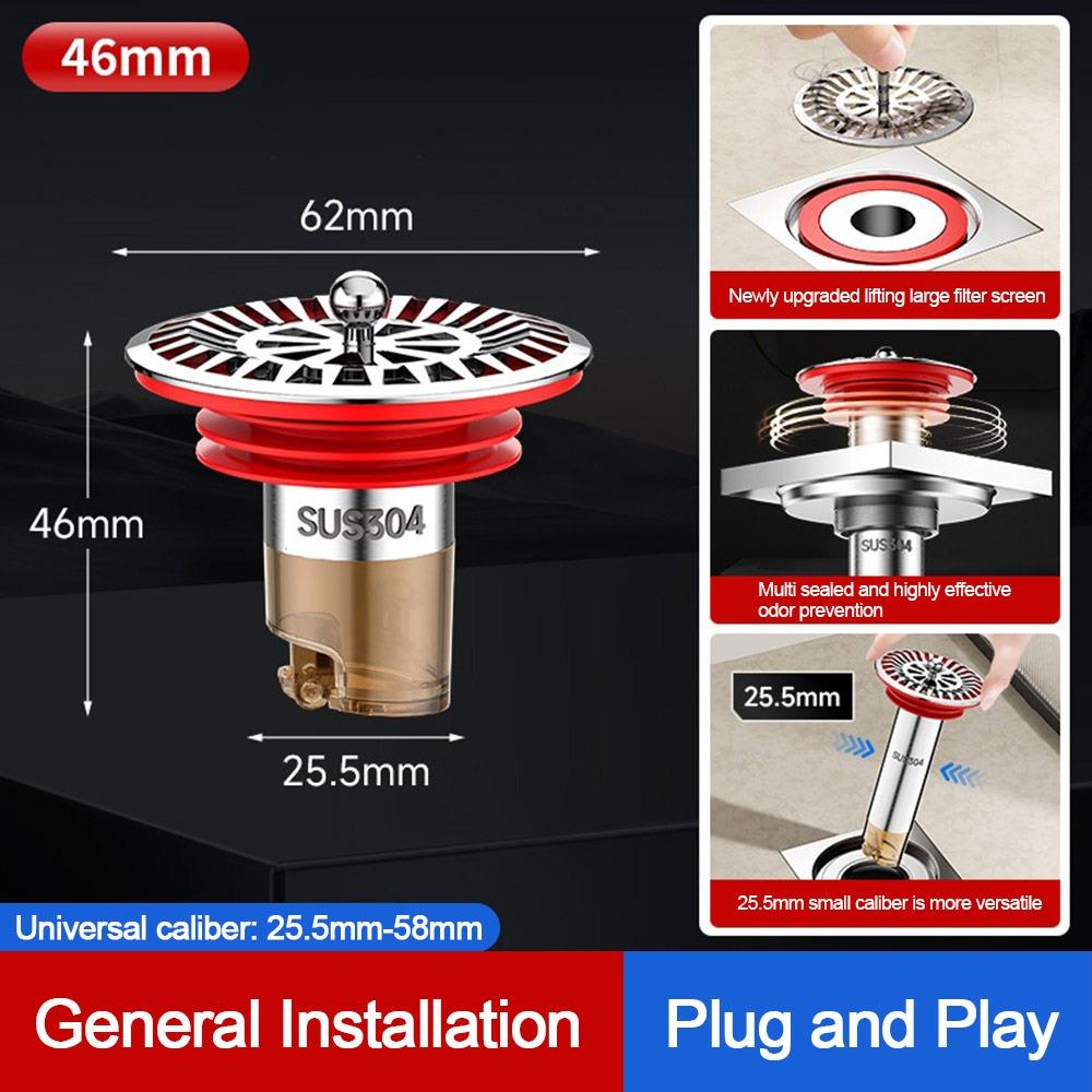 Insect Proof Removable Seal Stopper Easy Install Basin Drain Filter  Water Drain Supplies