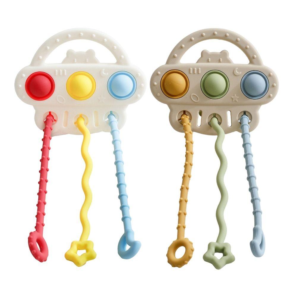 Educational Baby Soothing Rattle Finger Presser Game  for 0-12 Months Baby Sensory Cognition