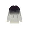 WE11DONE Pulover din lână și cașmir cu gât rotund, tricotat pe ambele fețe, cu model jacard cu personaje, SS22, unisex, negru WD-KT1-22-613-U-BK
