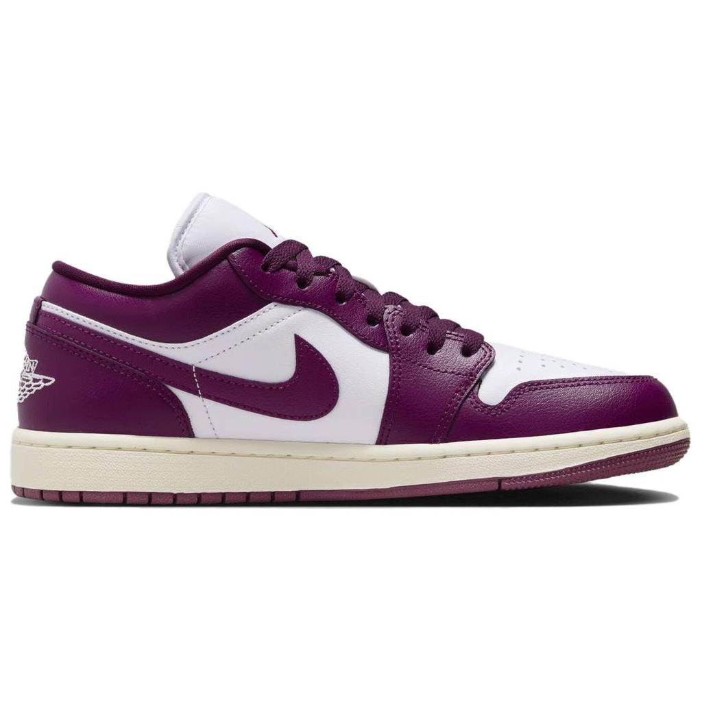 Air Jordan 1 Low Bordeaux Dámské Tenisky Fialová Bílá Plachetnicová DC0774-161