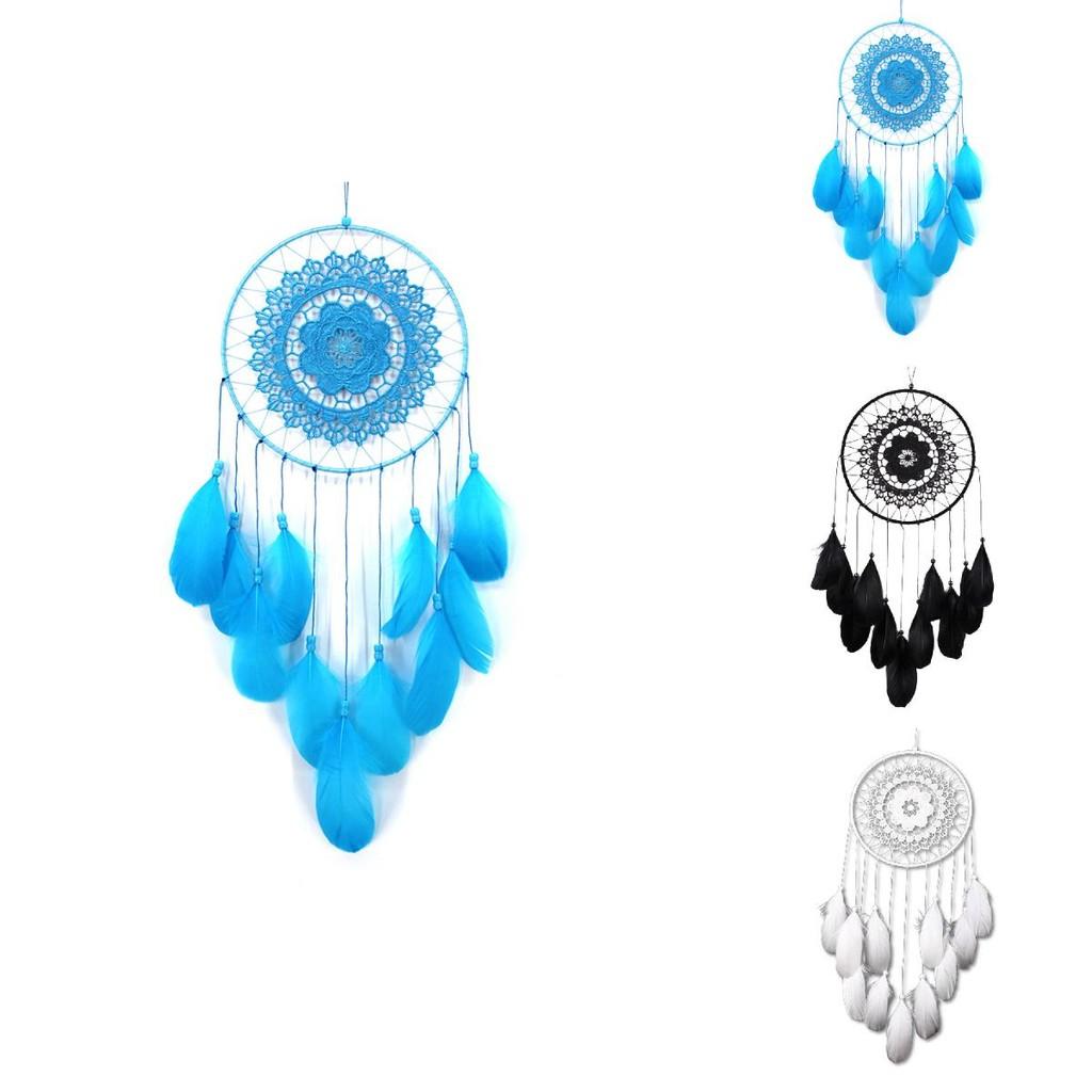 Elegant Feather Dreamcatcher Wall Hanging Decorative Handcrafted Boho Decor For Home