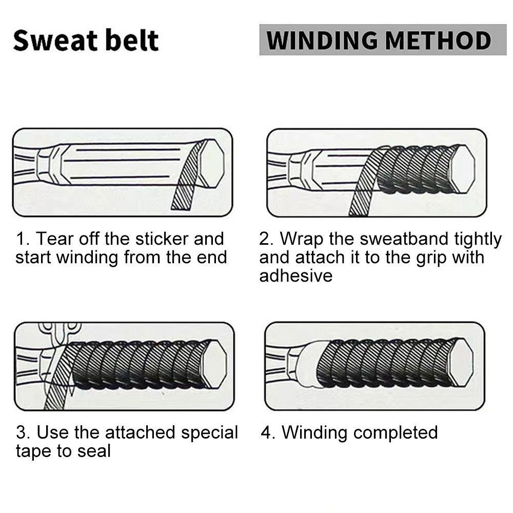 Embossing Badminton Handle Wrap Tape 2M Tennis Racket Grip Tape Outdoor Sports