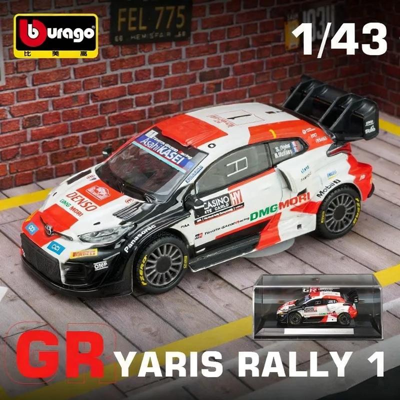 1/43 TOYOTA GR Yaris Rally 1 Hybrid Alloy Sports Car Model Diecasts Metal Toy Modified Track Racing Vehicles Car Model Kids Gift