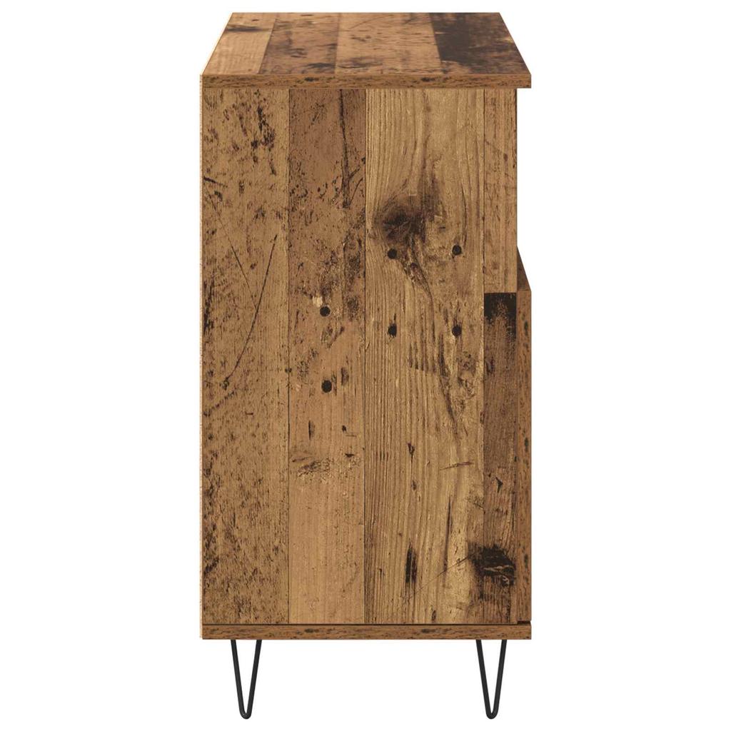 Sideboard 2 Pcs Reclaimed Wood 60 X 35 X 70 Cm