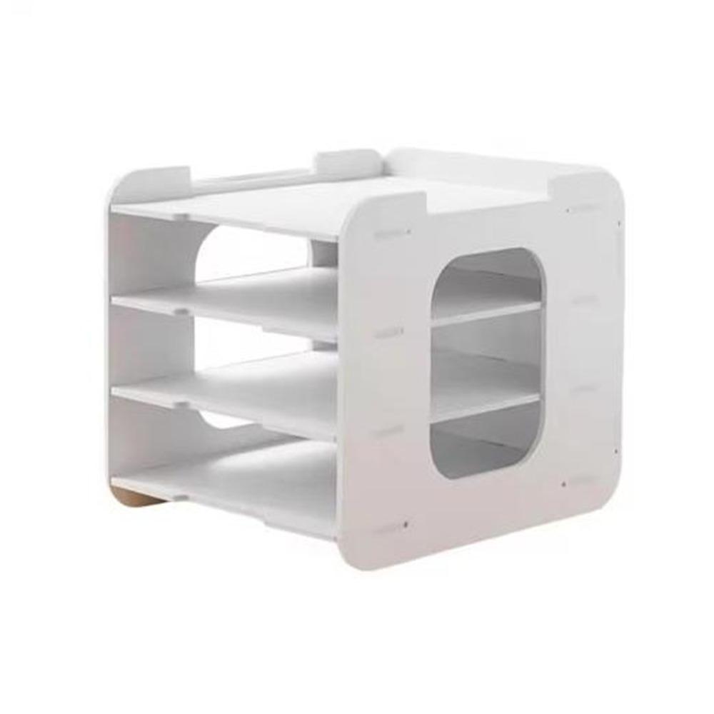 Large Capacity Multi-layer File Storage Rack Space Saving File Holder Desk Organizer  for Home