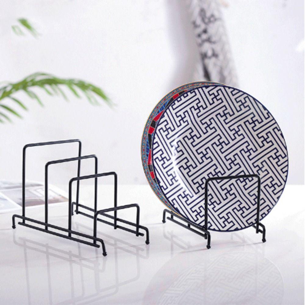 

Iron Iron Art Partition Shelf 2/3 Layer Multi Layer Storage Rack Display Stand Pot Lid/Cover