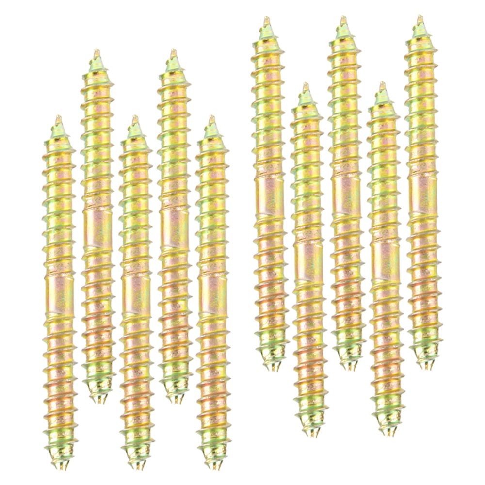 Zinc Plating Double Ended Screws Double Sided Woodworking Dowel Screws Dowel Screws  Assortment