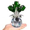 Crystal Rose Flower Figurine Romantics Gift for Wife Girlfriend Mom On Birthday Wedding Christmas Home Decorations