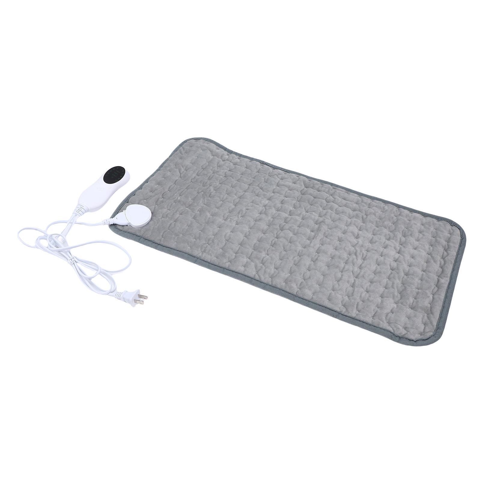 Heating Pad 10 Temperature Settings Soft Flannel Portable Electric Heated Pad for Abdomen Waist 30x60cm 75W