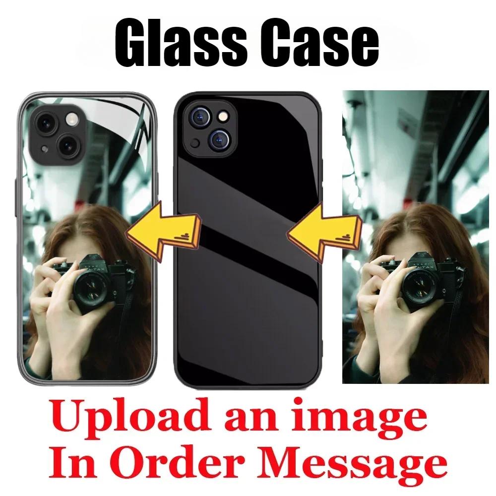 For iPhone 17 Pro Max Air 17Pro DIY Photo Customized Glass Soft TPU back Cover for iPhone Air 17 Pro Max Custom Picture Cases