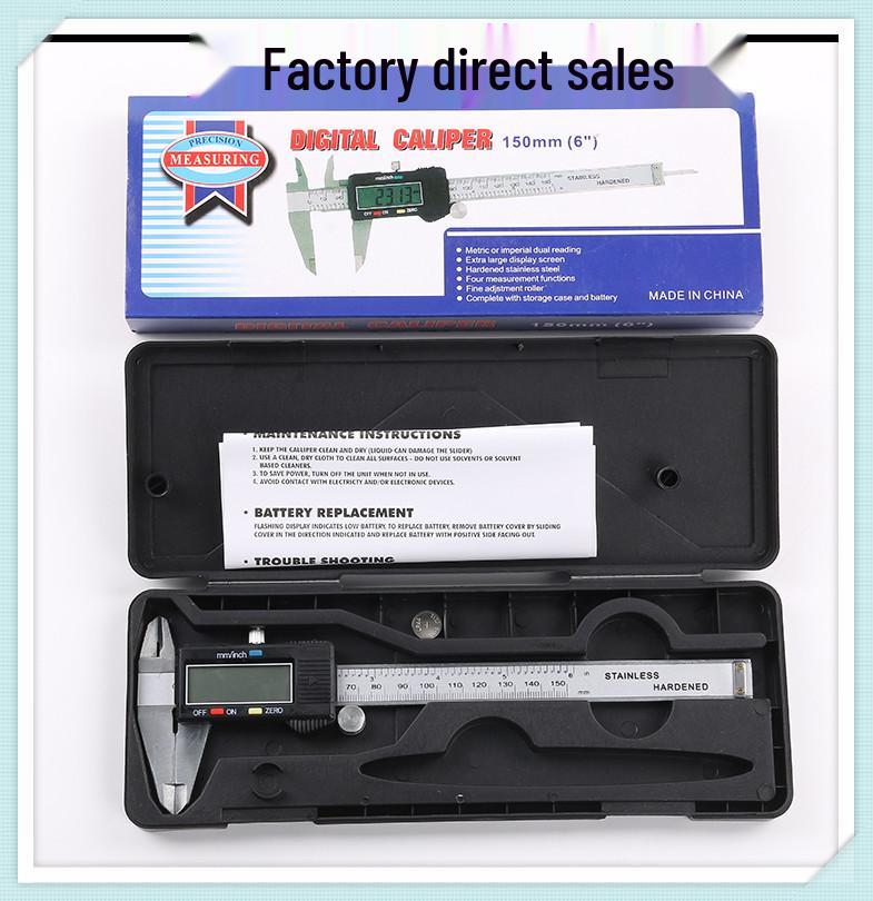 Imitation Stainless Steel Digital Vernier Caliper, Zinc Alloy Metal Ruler with Electronic Display