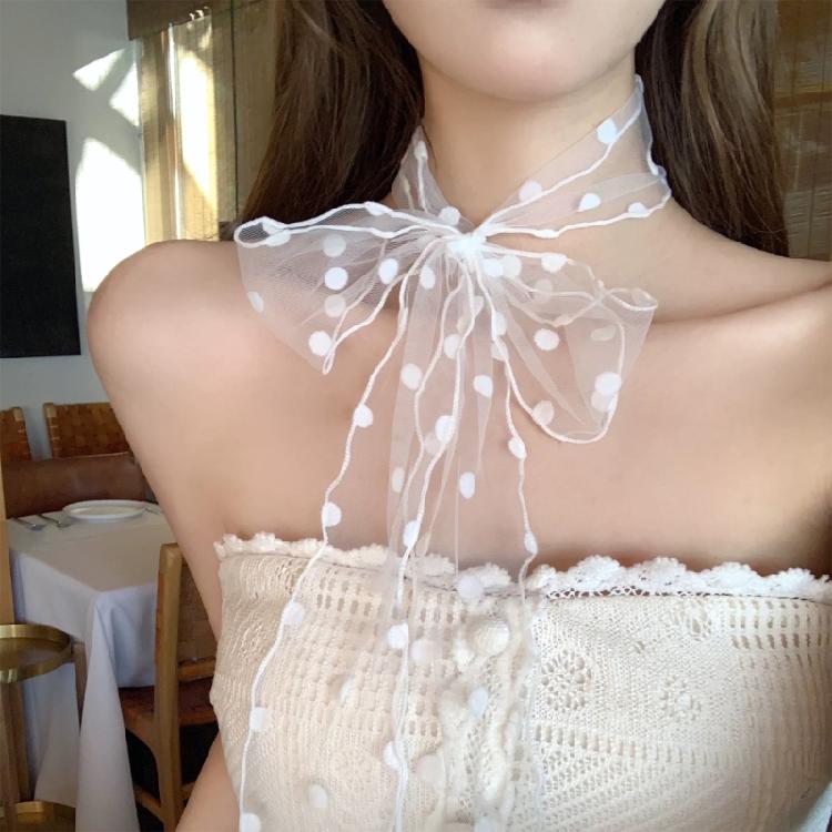 Damen Spitzen Schal Für Modische Party Choker Outfits Langer Choker für Themenpartys und Partymode