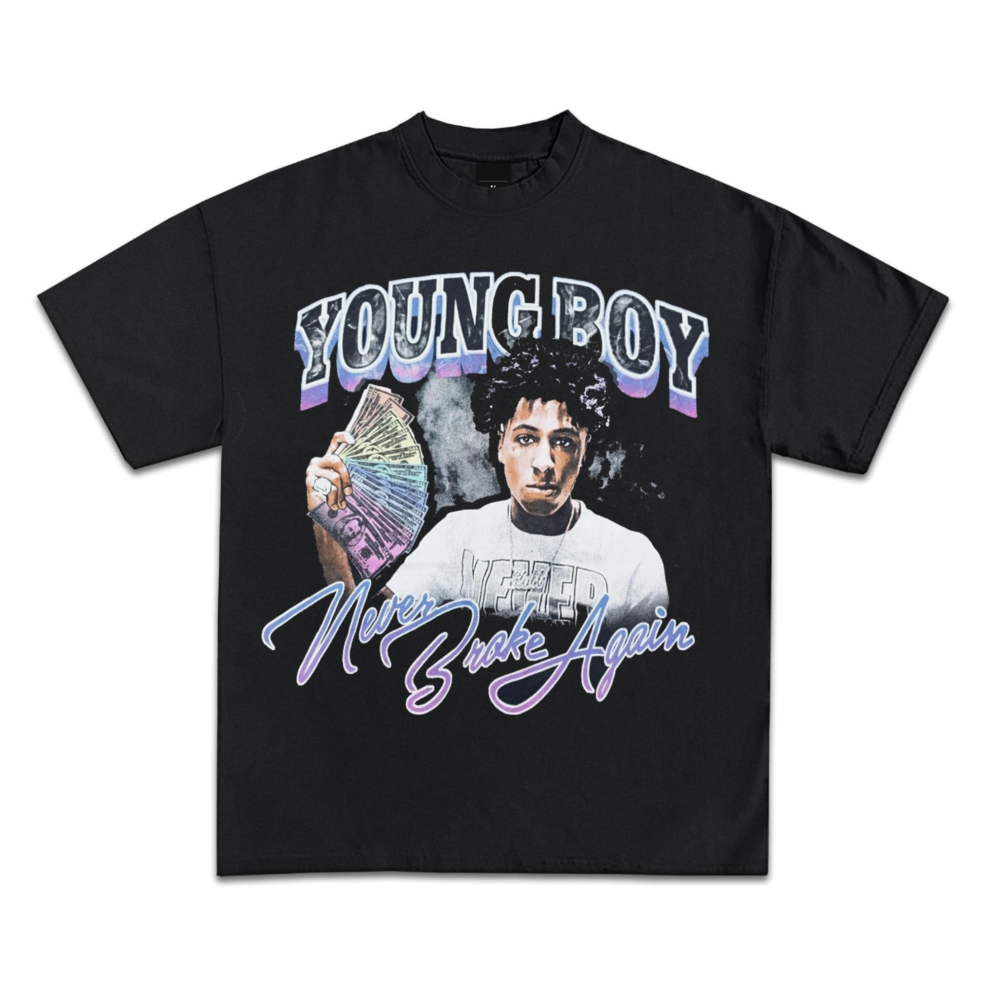 

Youngboy Vintage Never Broke Again Graphic T-Shirts Premium Quality Heavyweight MASA Shirts Men s Streetwear Harajuku Y2K Tops M