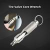Auto Truck Bicycle Wheel Repair Screwdriver Tire Repair Tool Stem Puller Stainless Steel Keychain Valve Removal Tool
